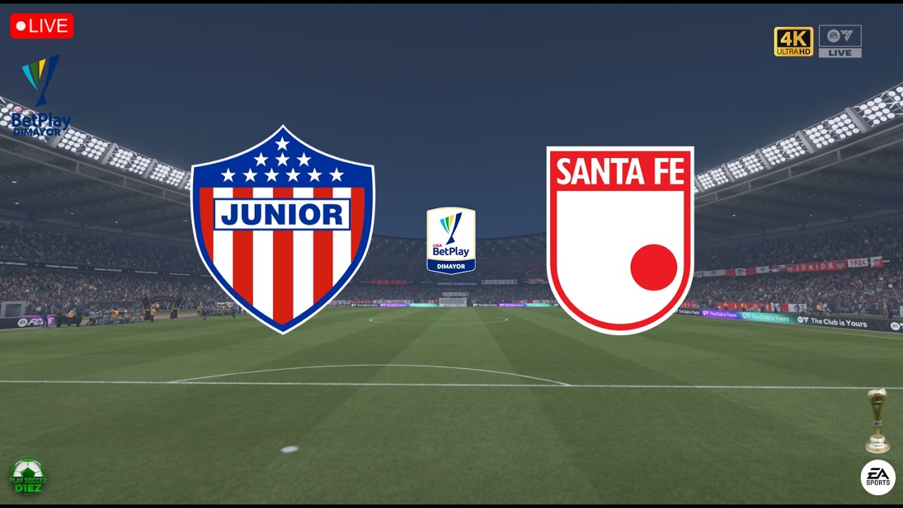 JUNIOR vs SANTA FE | LIGA BetPlay - SEMIFINAL VUELTA 🔥 | PSD1EZ ...