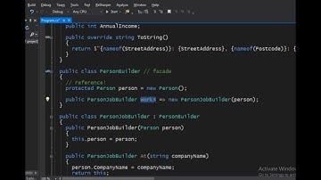 Faceted Builder Pattern in C#