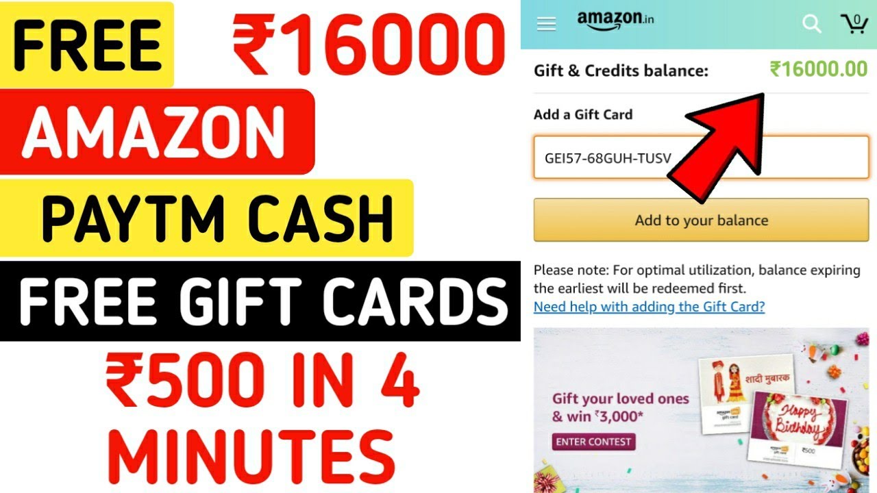 How to get free amazon gift cards free amazon gift card