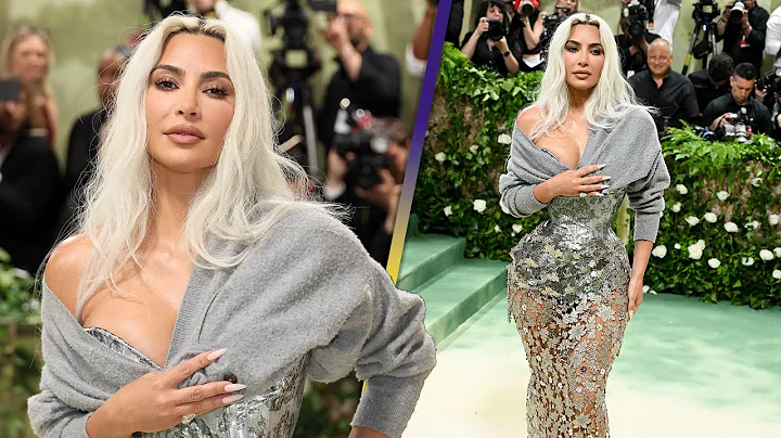 Kim Kardashian SHOCKS With Silver Cinched Waist at Met Gala 2024 - DayDayNews