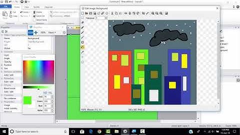 Adding Background Image to the Layout in Construct Game Engine