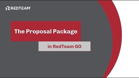 The Proposal Package in RedTeam Go