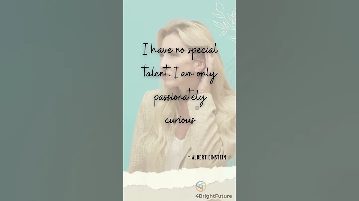 #Shorts Albert Einstein Quote - I have no special talent. I am only passionately curious