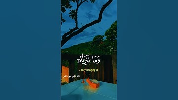 وإن من شيء إلا عندنا خزائنه وما ننـزله إلا بقدر معلوم - القارئ هزاع البلوشى