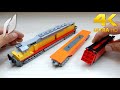 How to Build Lego Union Pacific EMD DDA40X with Intermodal Wagon and Container (MOC - 4K)