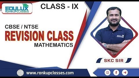 L-4  REVISION CLASS  | IMPORTANT QUESTIONS | CLASS IX | Mathematics | NTSE | CBSE