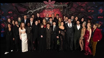 The Stranger Things cast at the STRANGER THINGS 5 world premiere, November 6th, 2025