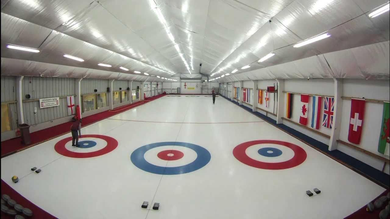How to make a Curling Rink laying the ice YouTube