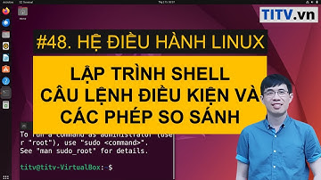 LPI - Tự học Linux Bài 48 - Câu lệnh điều kiện và các phép toán so sánh trong Shell Bash