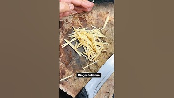 How to cut ginger julienne…. #explore #reels #howto #cuttingskills