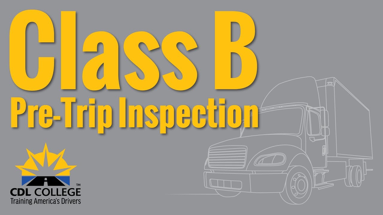 class b cdl pre trip study guide