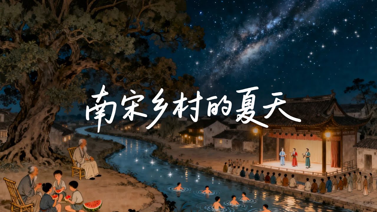 古代乡村的夏夜，究竟有多热闹？｜助眠历史故事