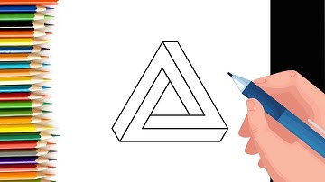 Very Easy Way to Draw an Optical Illusion Triangle for Kids | Learn with Fun Videos for Kids