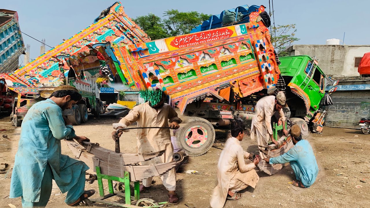 Demper Truck Springs and Suspension System Repair Amazing process - YouTube