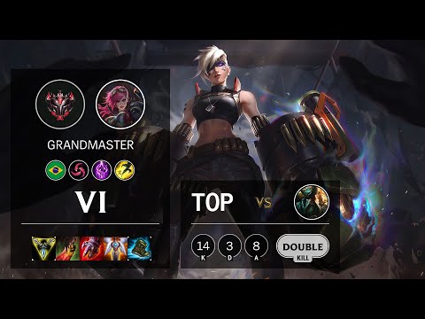 Vi Top vs Gangplank - BR Grandmaster Patch 10.18