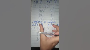 addition of matrices #shorts