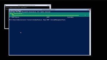 Install DHCP Server Role - Windows Server 2012 R2 Core