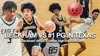 BECKHAM DROPS CAREER HIGH VS #1 PG IN TEXAS!! THEY WERE GOING BAND FOR BAND LMAO💵