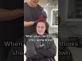 WHEN YOUR CLIENT THINKS SHES GOING BROWN She’s lets me play all the time … trust