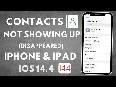 How to Fix Contacts Not Showing On iPhone In iOS 15.1