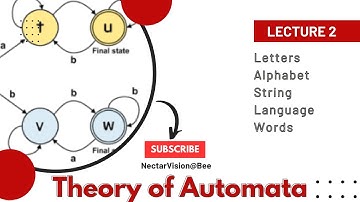 Letters, Alphabet, Strings, Language and Words in Automata | TOA: Lect 2