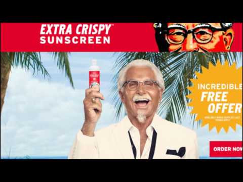 Video: This Sunscreen Will Leave You Smelling Of Fried Chicken