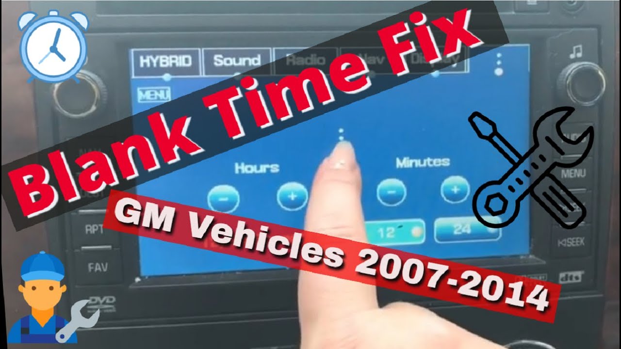 Resetting Clock on 2009 Tahoe Hybrid Quick Fix (Works for GM Vehicles