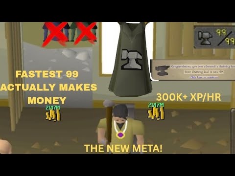 The Fastest Way To 99 Smithing In OSRS Actually Makes Money