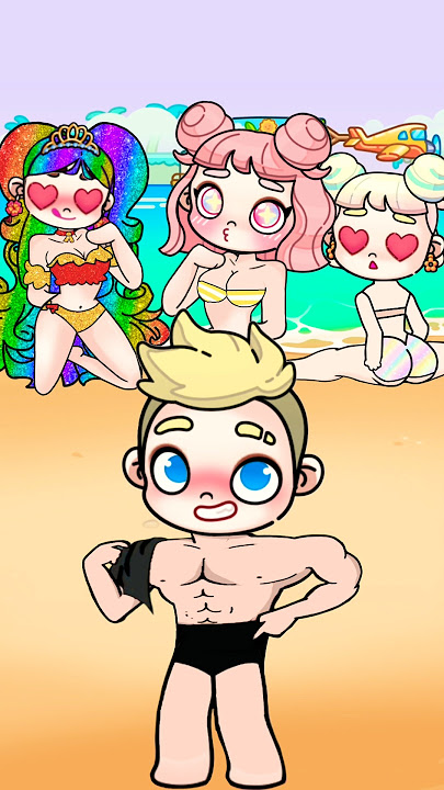 Glow Up boyfriend poor beach 😘 trend Avatar World Pazu #shorts