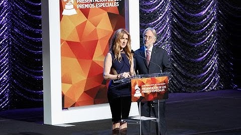 Celine Dion agradece su éxito a Humberto Gatica en Los Premios Especiales de la Academia