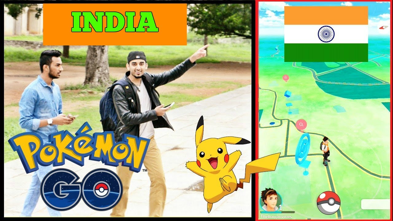 Playing Pokemon Go In India Hindi Version L How To Play L The Baigan Vines Youtube