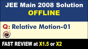 JEE Main 2008 Physics Solutions | Relative Motion-01