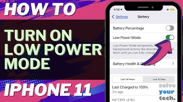How to Turn On Low Power Mode on iPhone 11