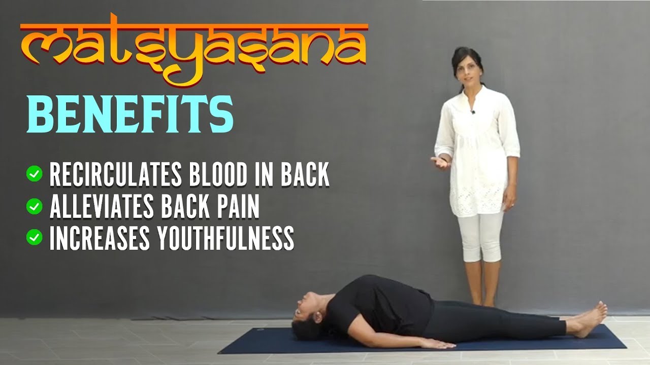 Matsyasana Fish Pose with Sashi