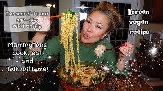 [Cooking Mukbang] Vegan Ramen recipe using exotic mushrooms (채식라면)  🥰