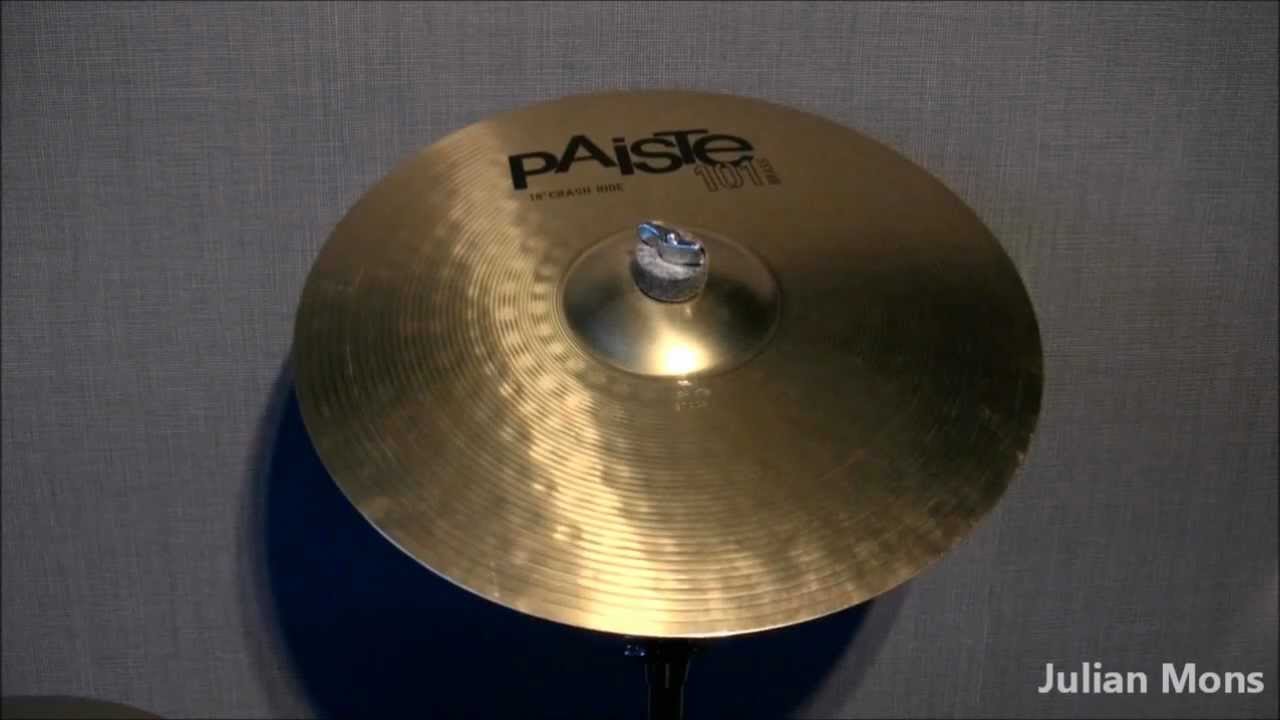 Test of Paiste 101 Brass 18'' Crash Ride Cymbal