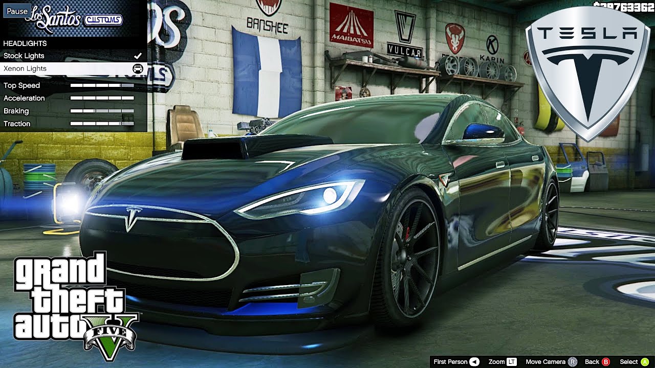 TG on X: GTA 5 REAL LIFE CARS MOD *TESLA EDITION* LIVESTREAM