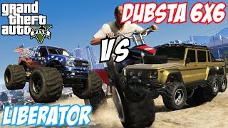 Video thumbnail of "GTA 5 - The Liberator (Monster Truck) Vs Dubsta 6x6 | #56 (GTA V)"