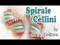 Tutorial spirale Cellini - Finale piatto - Come fare bracciale spirale Cellini - Tecnica Peyote