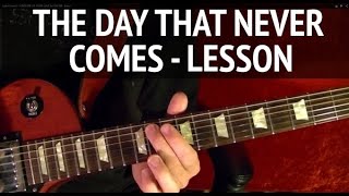 The Day That Never Comes Intro by METALLICA - Guitar Lesson - Kirk Hammett