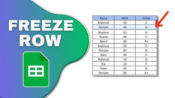 How to Freeze Row in Google Spreadsheet