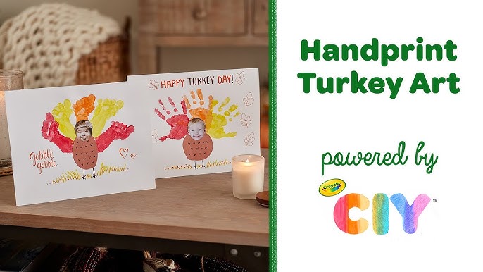 Handprint Turkey Shirt with Puffy Paint Tutorial #ilovetocraft