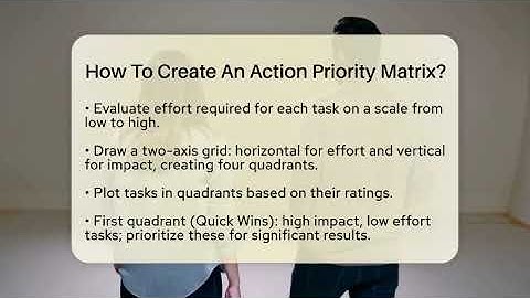 How To Create An Action Priority Matrix? - The Personal Growth Path