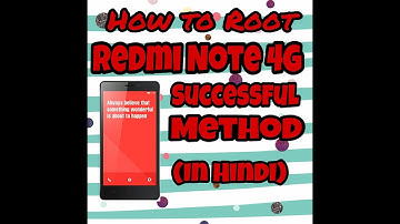 How to root REDMI NOTE 4G (Successful Method) by Diorman