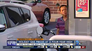 With high temps and high gas prices, here's how to improve fuel efficiency