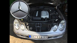 Mercedes w211 zamena poz. sijalice (Changing bulb)... - YouTube