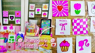 Aesthetic Poster Cards Tutorial 💤 🍥✨☁️ | Pinterest-Inspired DIY 💌