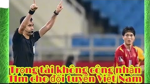 Trọng tài không cho ĐTVN hưởng 11m khi bóng chạm tay cầu thủ Australia trong vòng cấm #australia