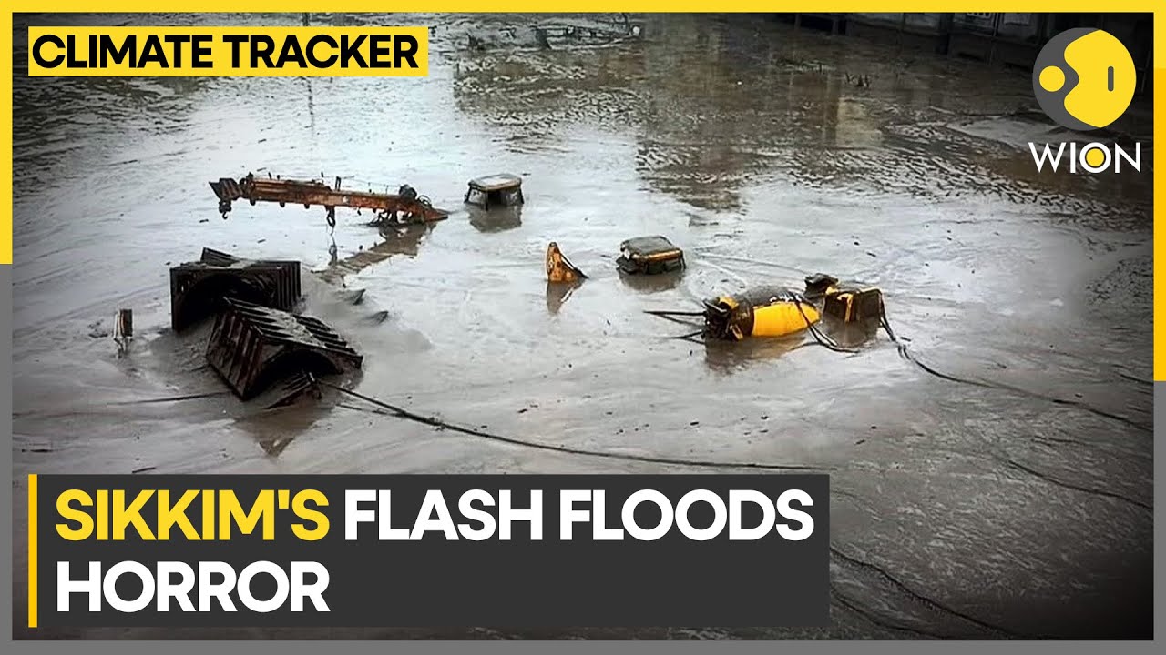 Sikkim flash floods leave trail of destruction | WION Climate Tracker ...