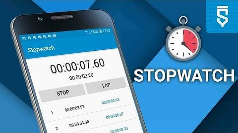 How To Make A Stopwatch With Lap App In Sketchware